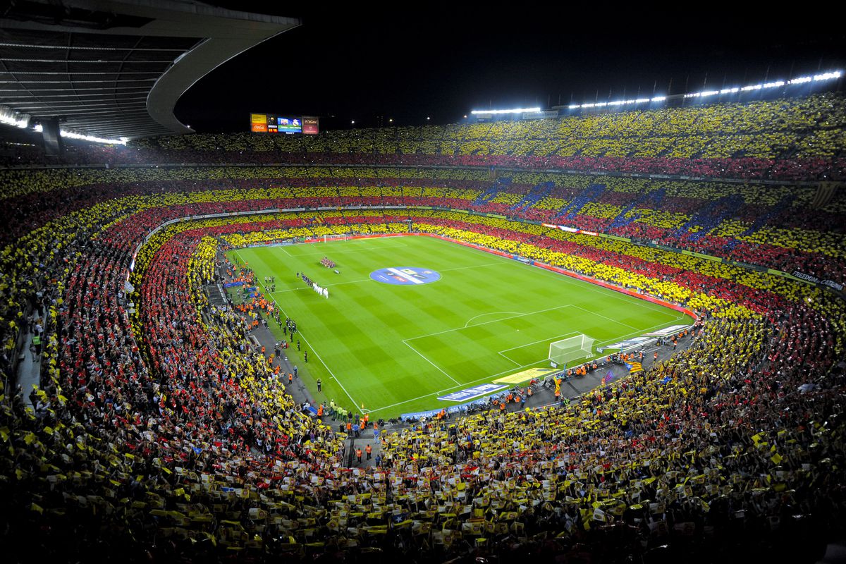 a Packed Camp Nou